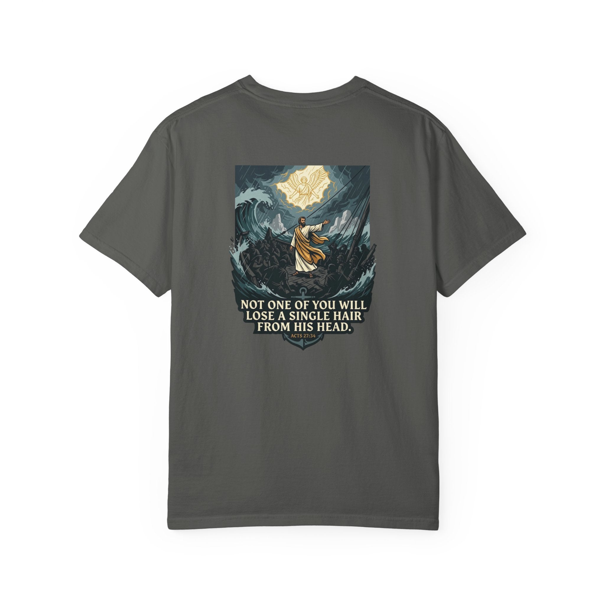 Christian T-Shirt — 'Not One of You Will Lose a Single Hair From His Head' Faith Tee