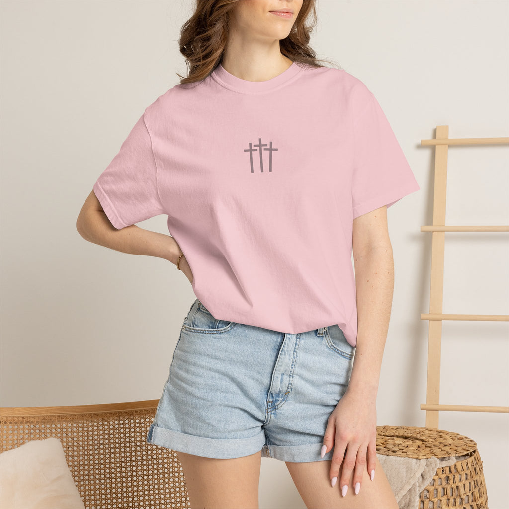 The heavens declare T-shirt | Christian Cross Tee LIGHT