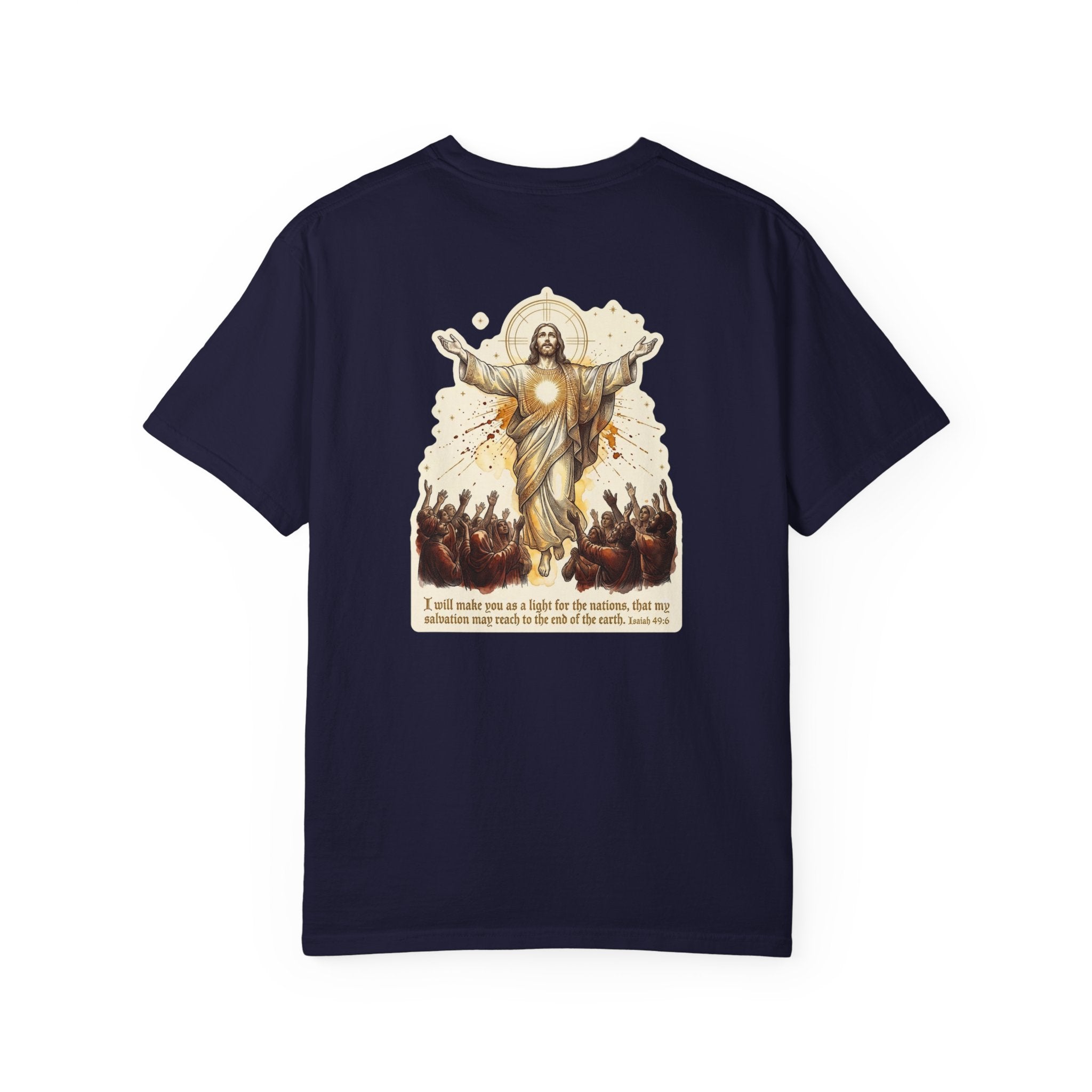 Christian Resurrection T‑Shirt — Jesus with Three Crosses Graphic