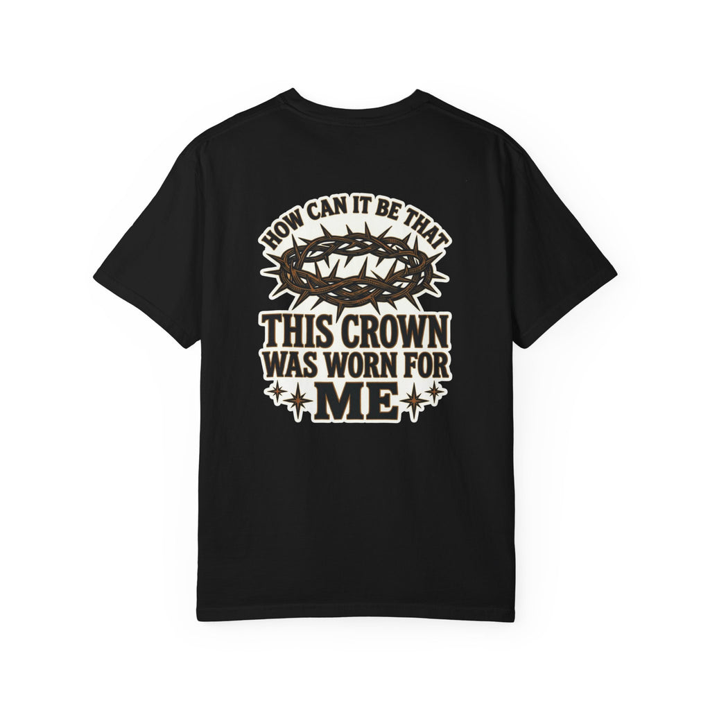 Crown T-shirt | Christian Cross Tee — Christian graphic back print