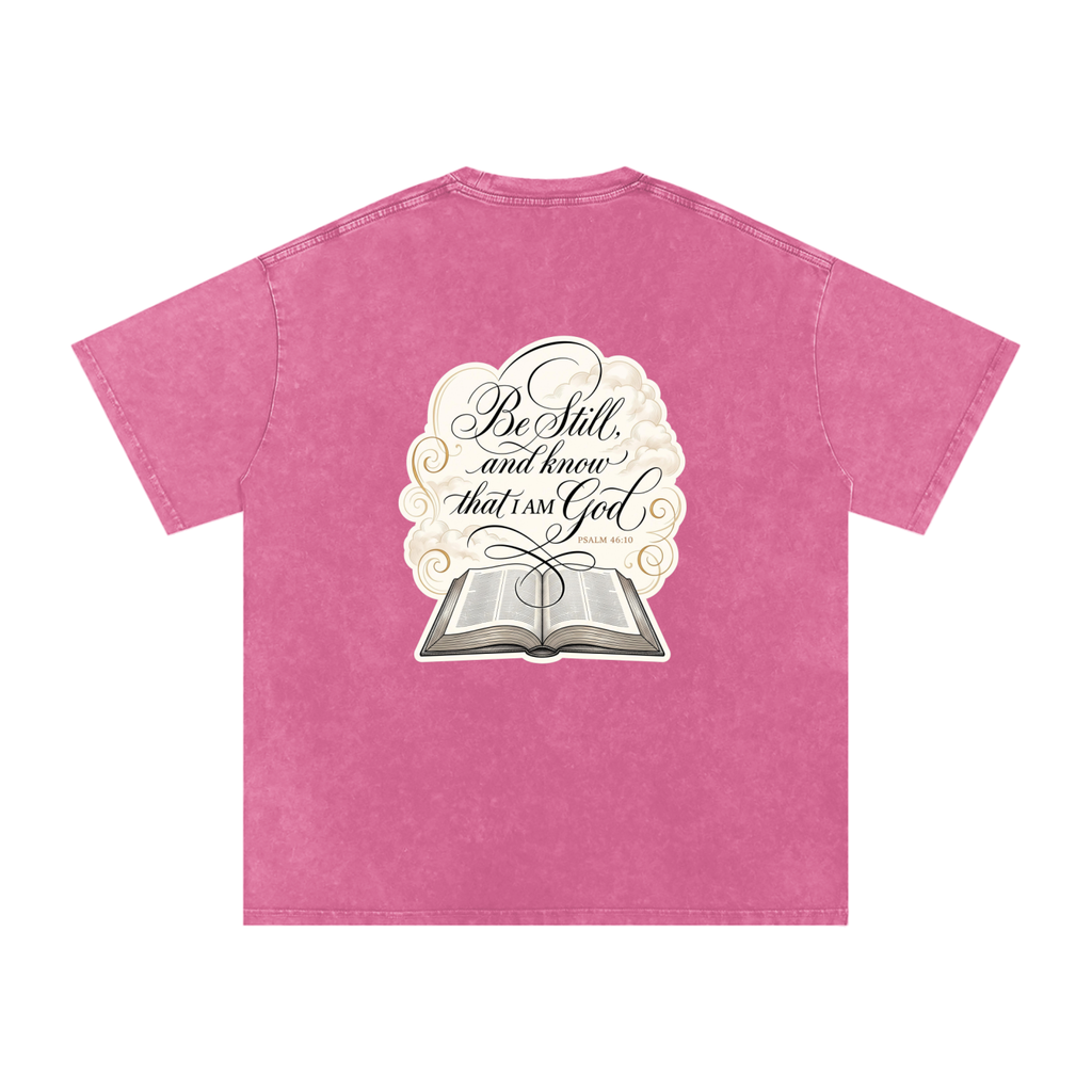 I AM Snow Washed Oversized Cotton T-Shirt