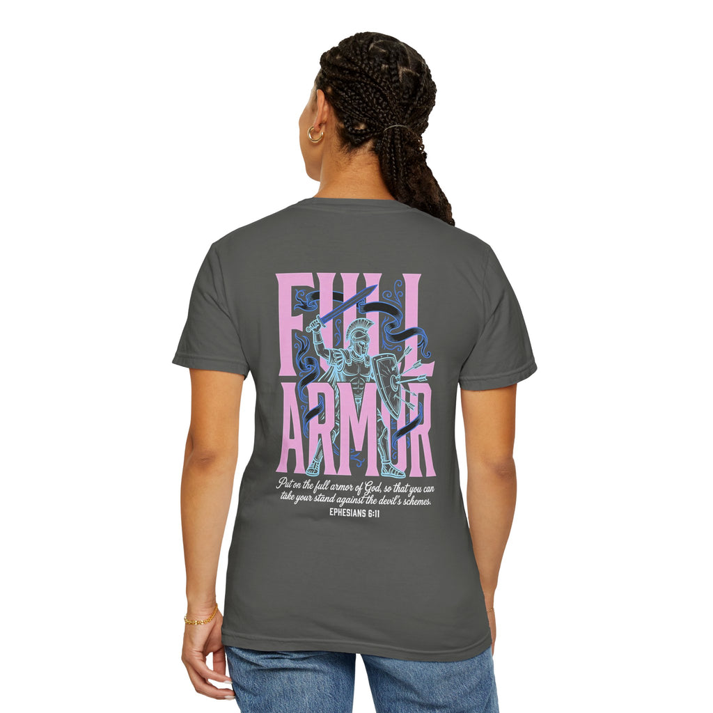 Full Armor T-Shirt — Christian Cross Graphic Tee (Ephesians 6:11)