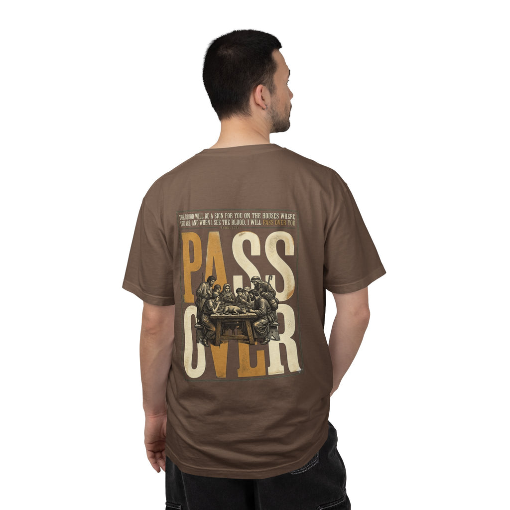 T-Shirt — "Pass Over" Vintage Seder Illustration Religious Holiday Tee
