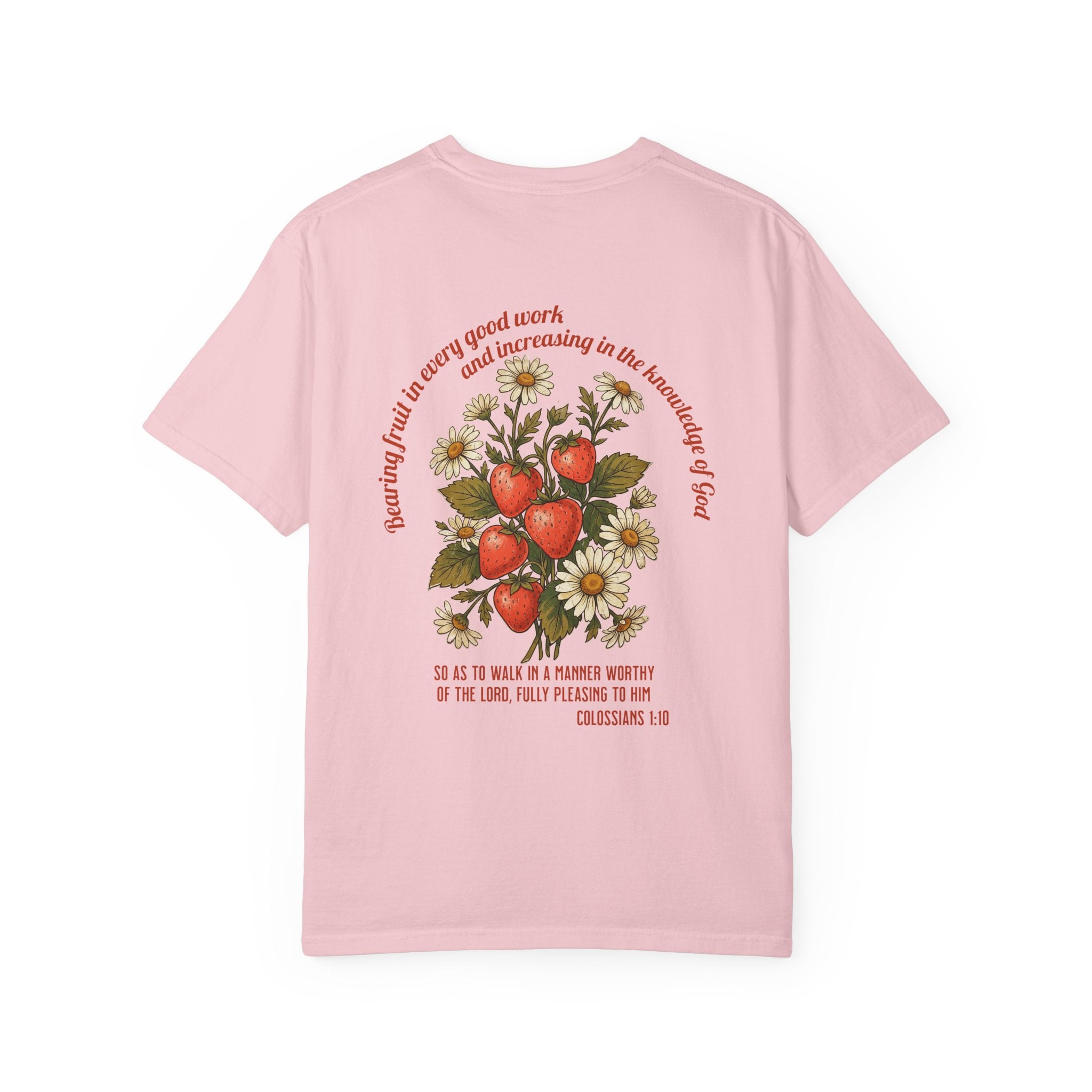Floral Cross Tee — 'Seeds of a Very Good Work' Christian Graphic T-Shirt
