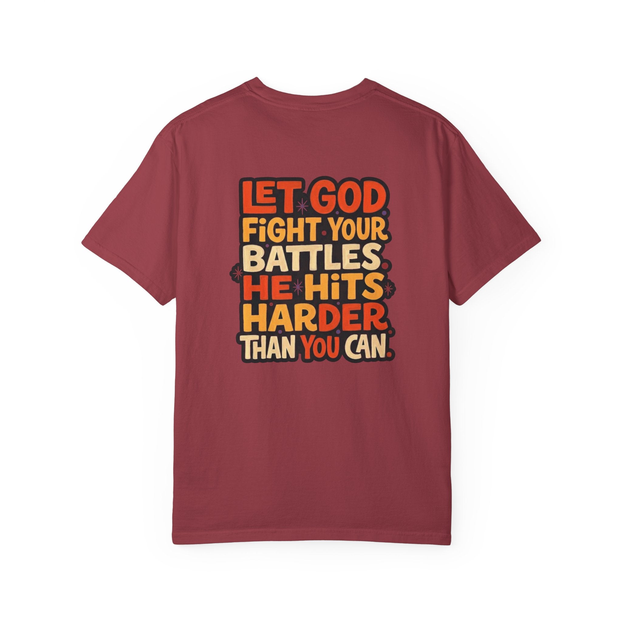 Hits harder T-shirt | Christian Cross Tee