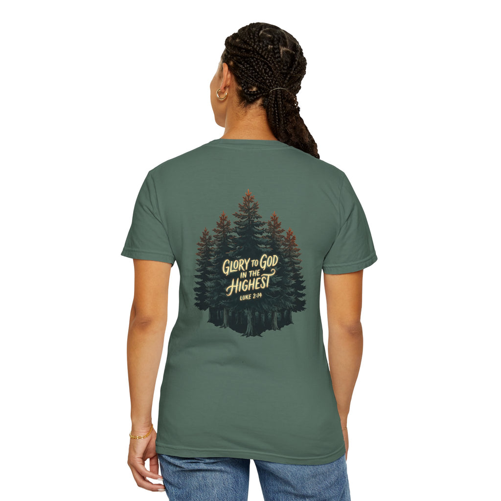 Christian Cross T-Shirt "Glory to God in the Highest"