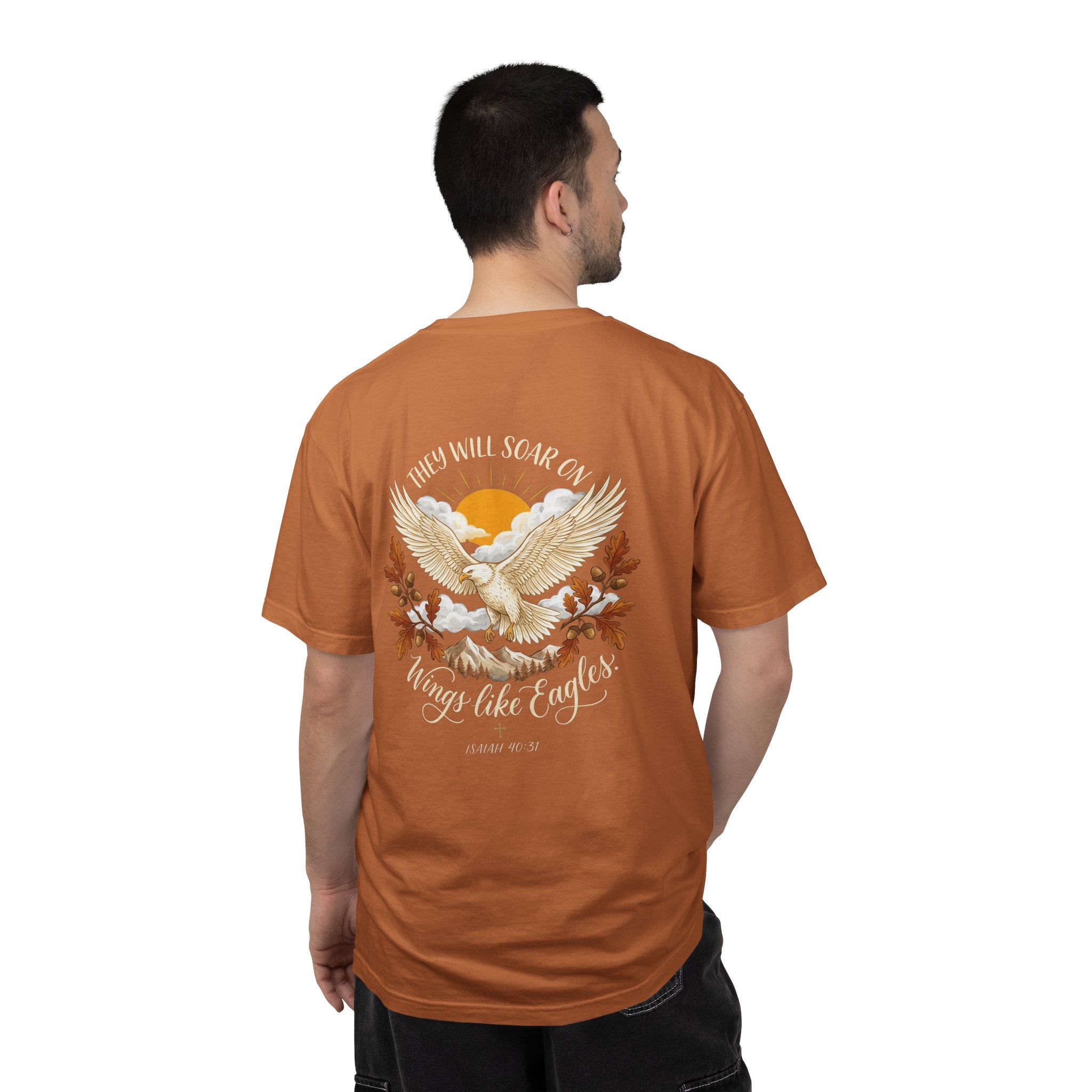 Christian Cross T-Shirt — "Knowledge of the Glory" Vintage Scripture Back Print