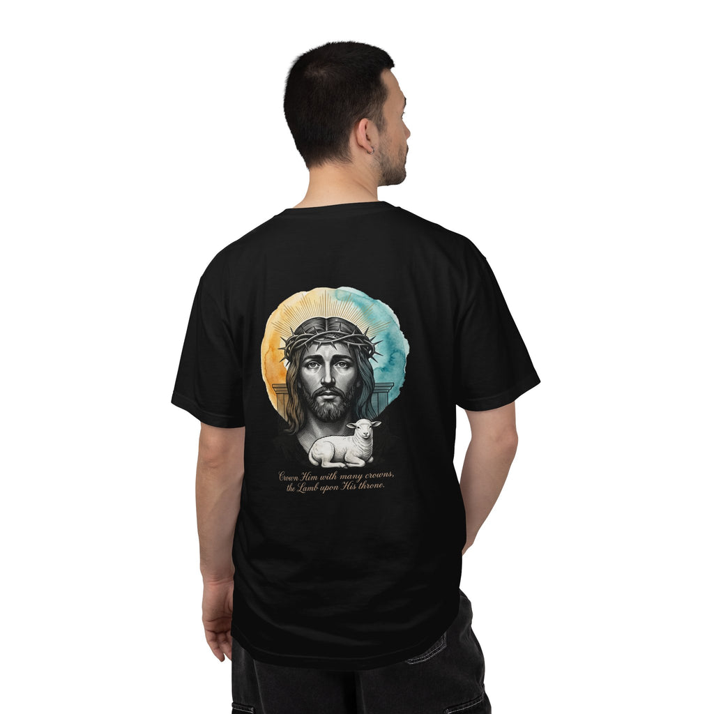 Christian Cross T-Shirt — Jesus with Lamb Graphic Tee