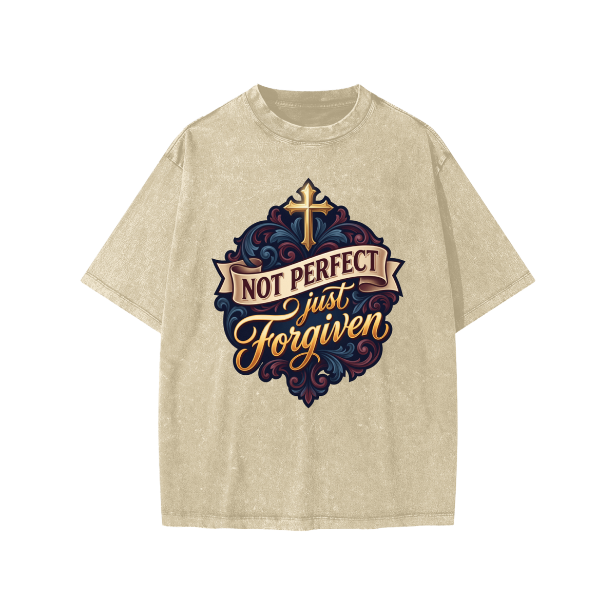 Not Perfect but Forgiven Snow Washed Kids' T-Shirt
