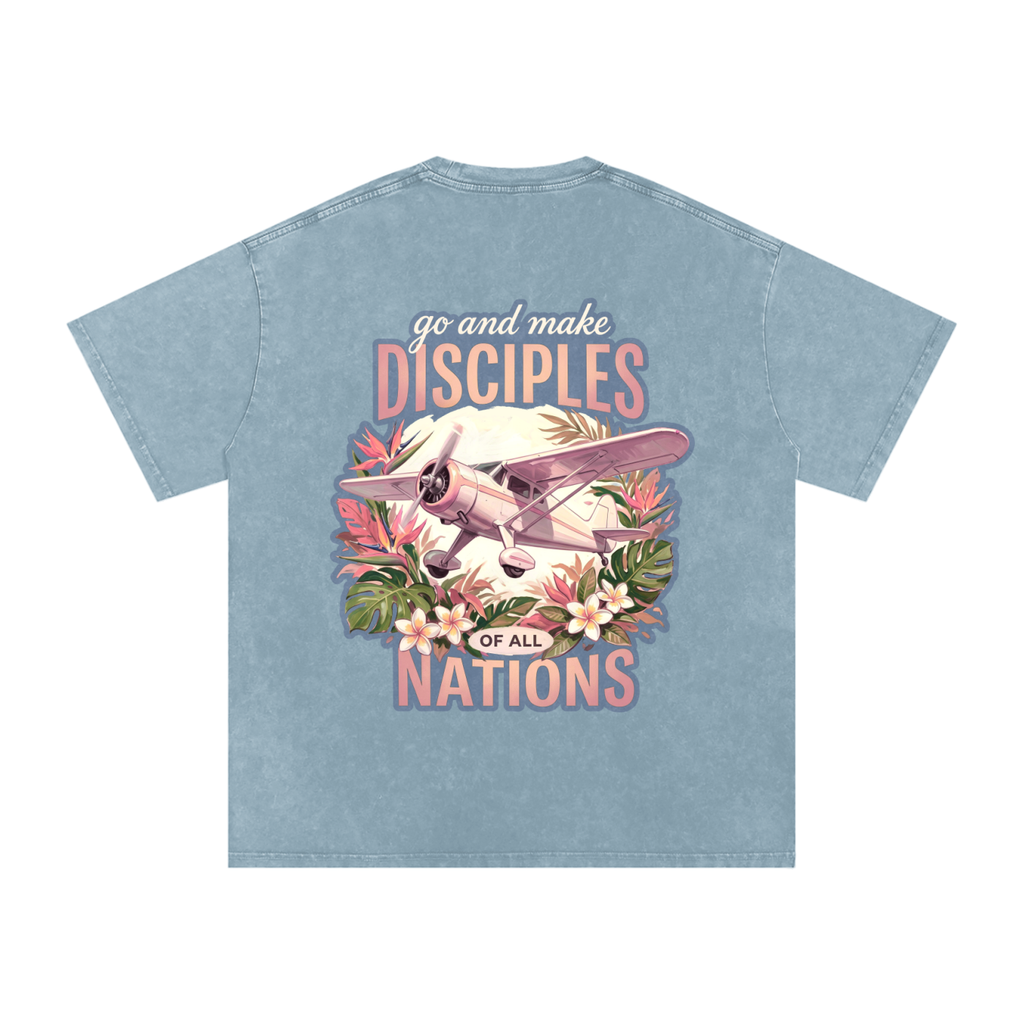 Disciples Snow Washed Oversized Cotton T-Shirt
