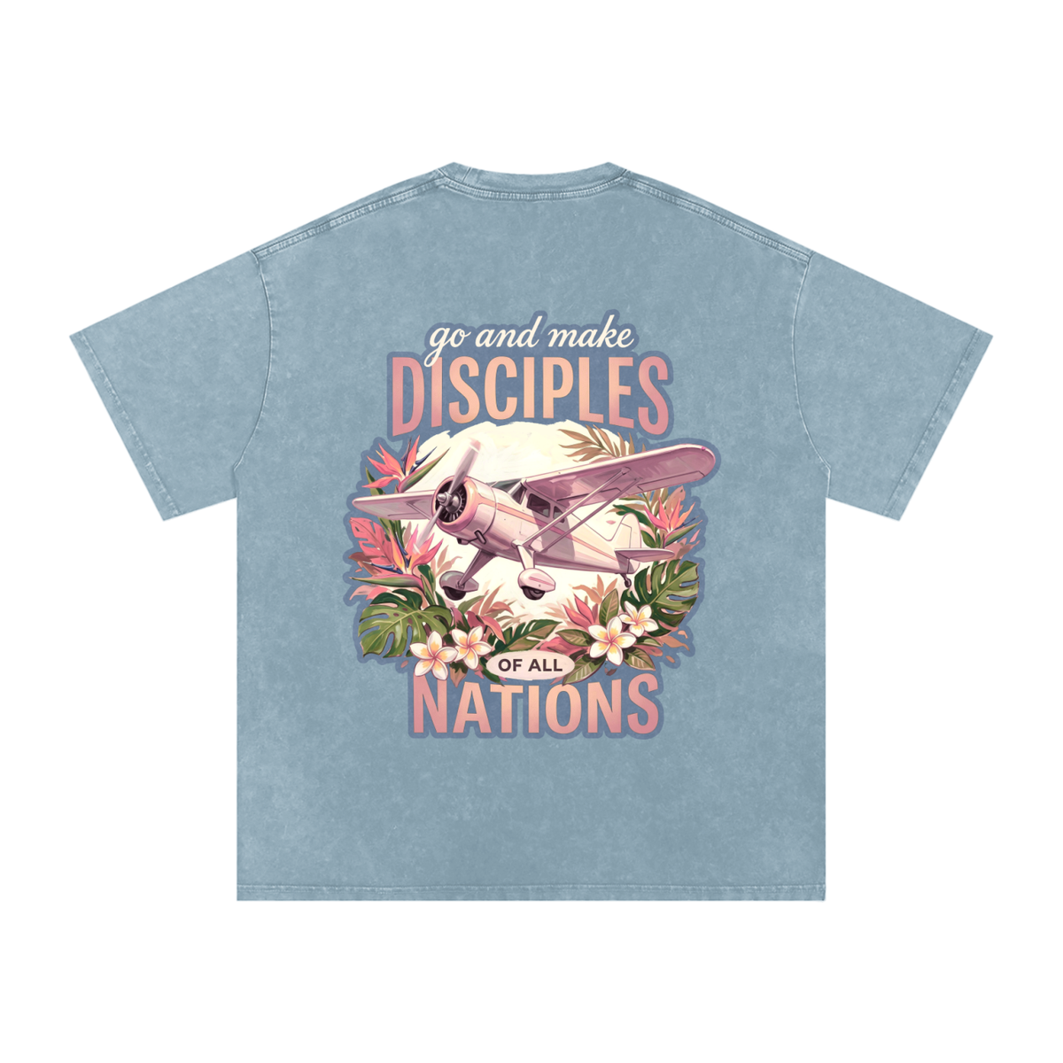 Disciples Snow Washed Oversized Cotton T-Shirt