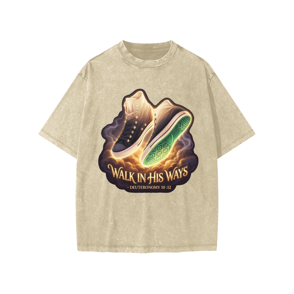 Walk in his Way Snow Washed Kids' T-Shirt