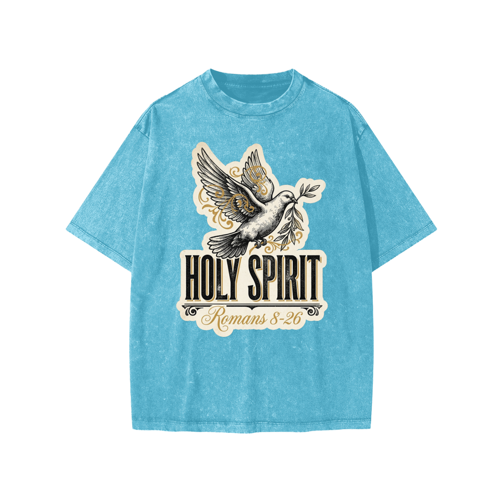 Holy Spirit Snow Washed Kids' T-Shirt