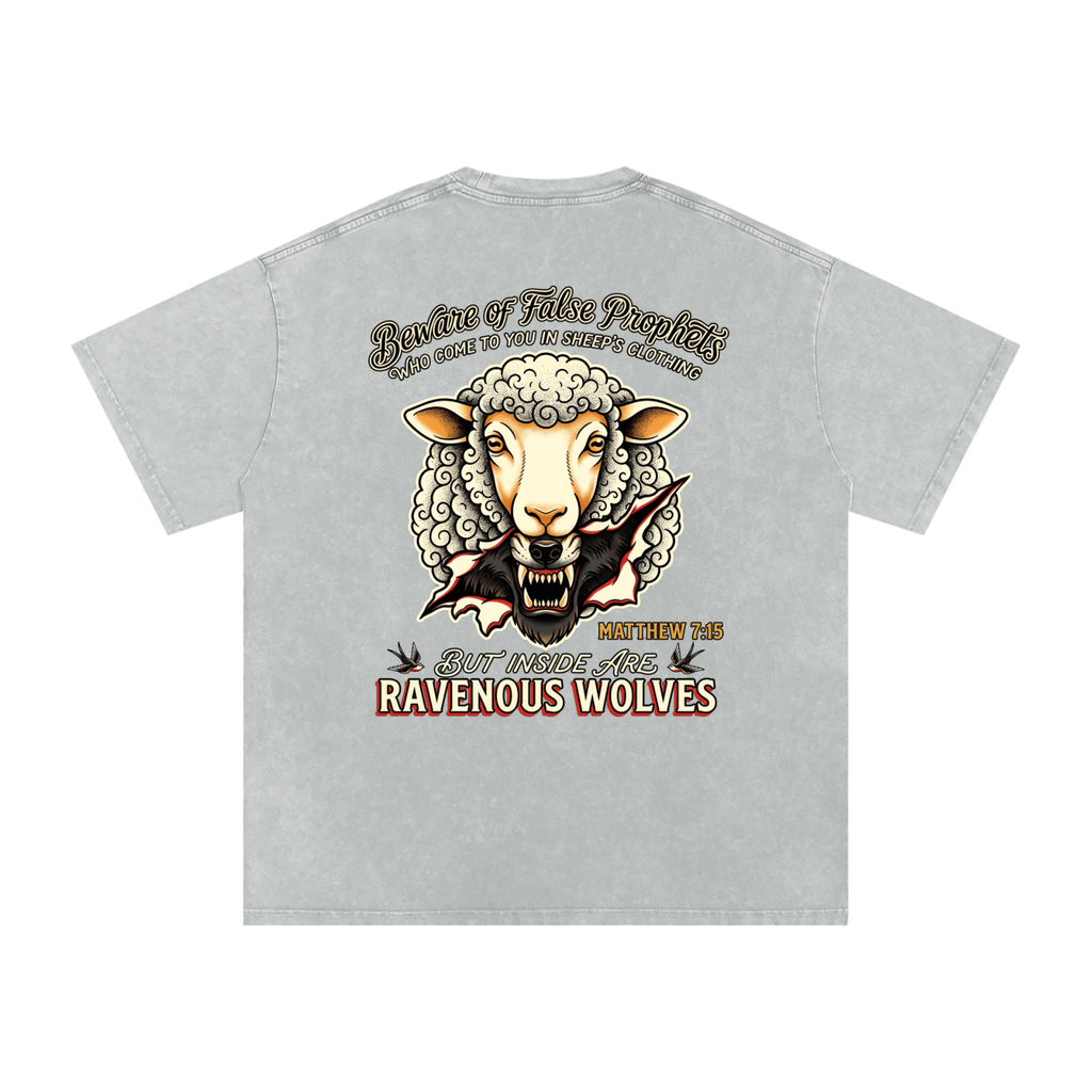 False profits Snow Washed Oversized Cotton T-Shirt