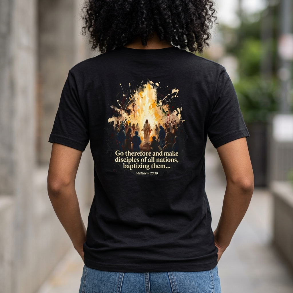 Make disciples T-shirt | Christian Cross Tee