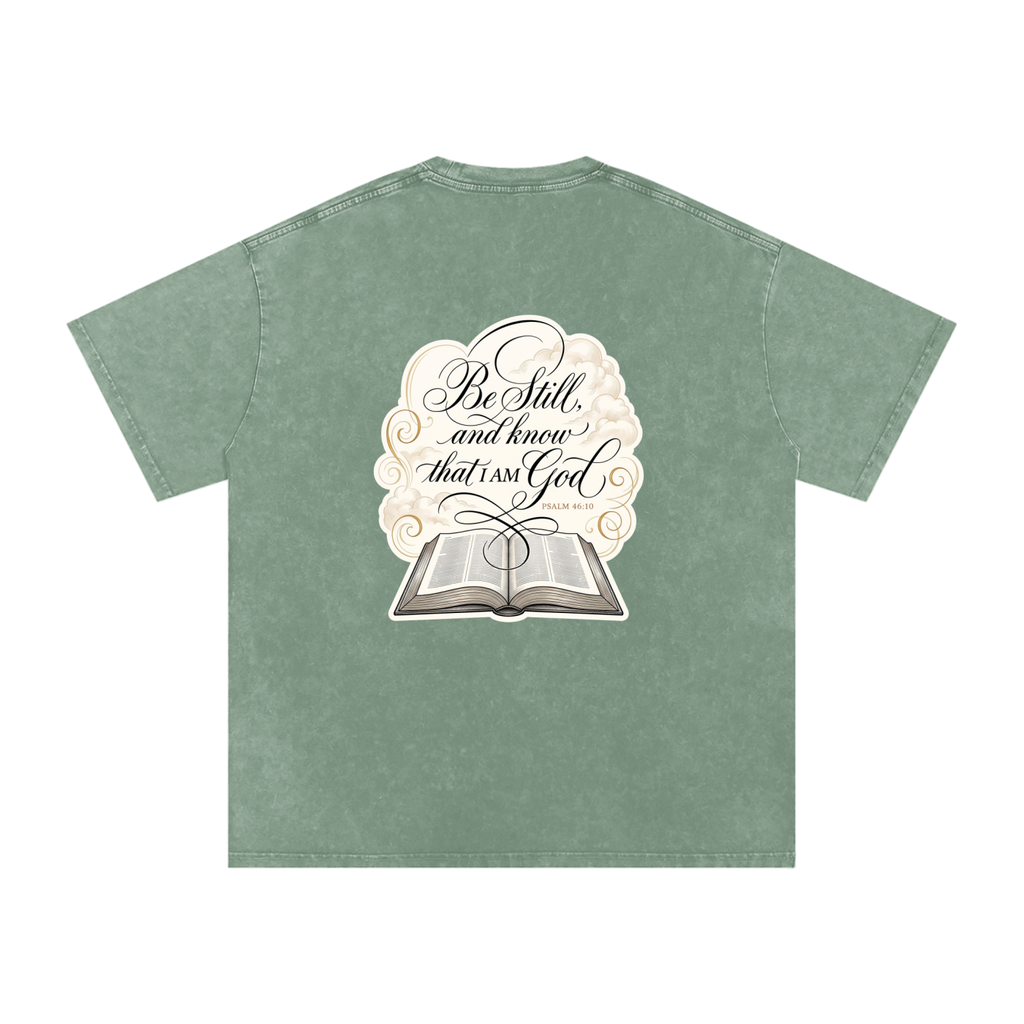 I AM Snow Washed Oversized Cotton T-Shirt