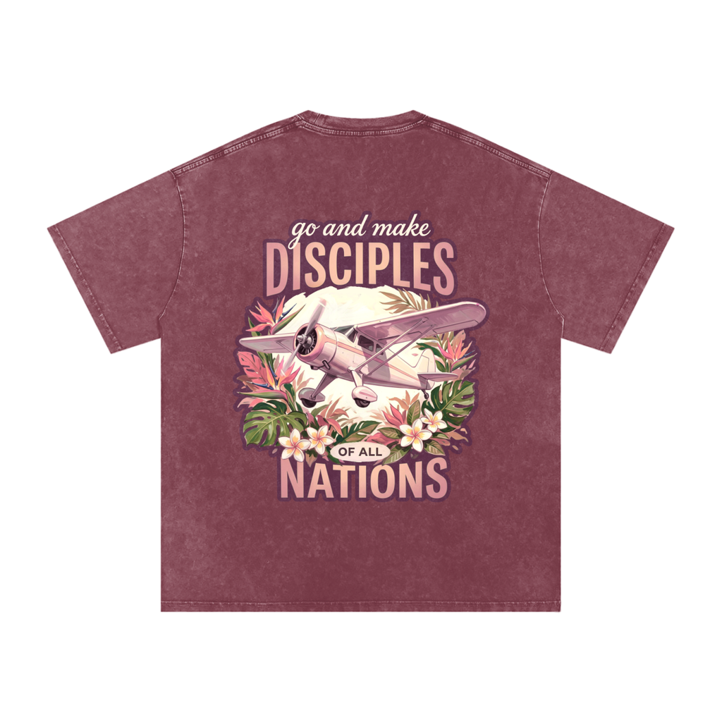 Disciples Snow Washed Oversized Cotton T-Shirt