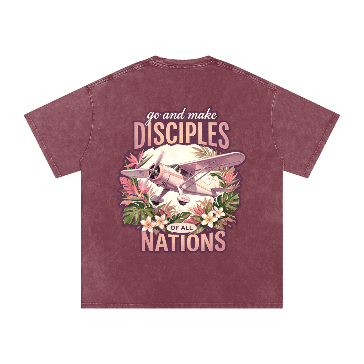 Disciples Snow Washed Oversized Cotton T-Shirt