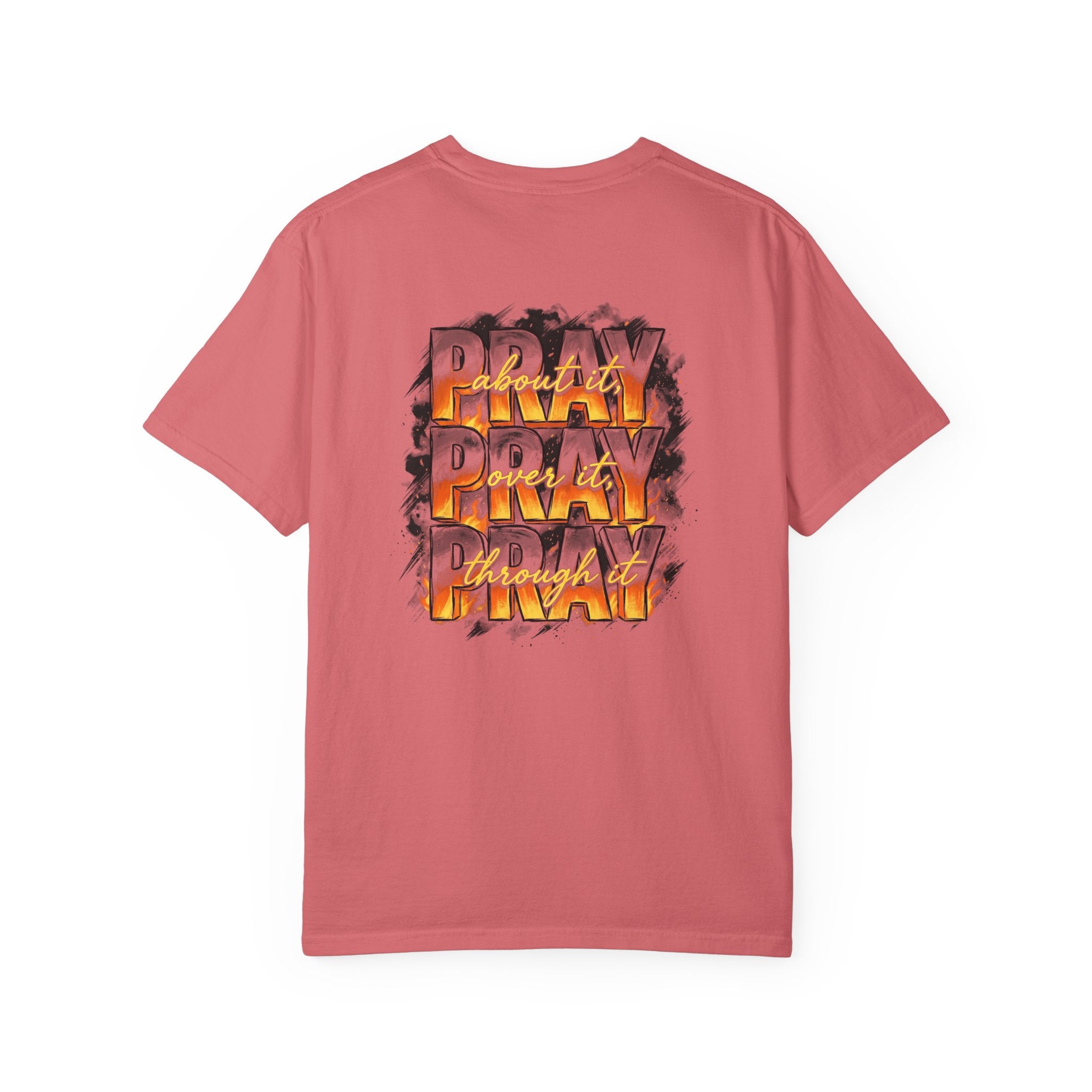 Prayer Graphic T-Shirt — “Pray About It” Cross Tee