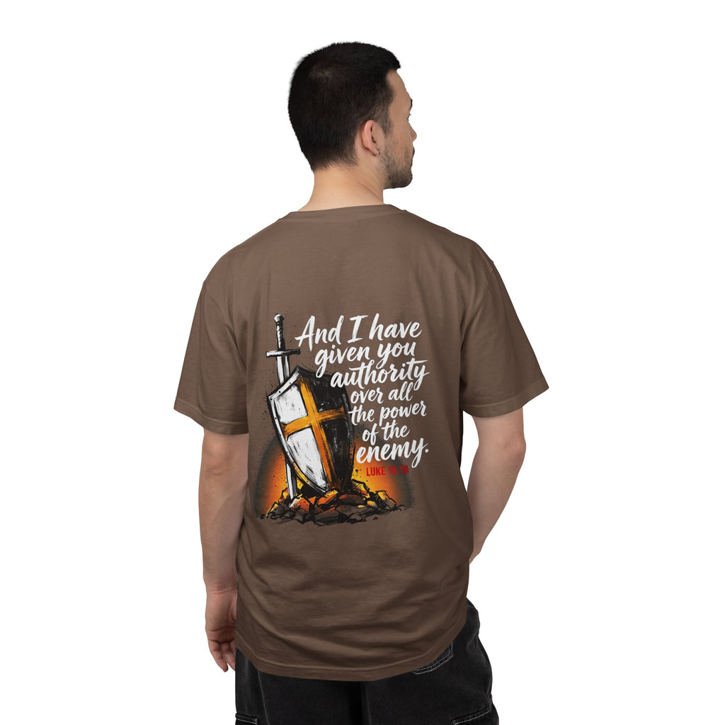 Christian Cross T-Shirt — 'I Have Given You Authority' Graphic Tee