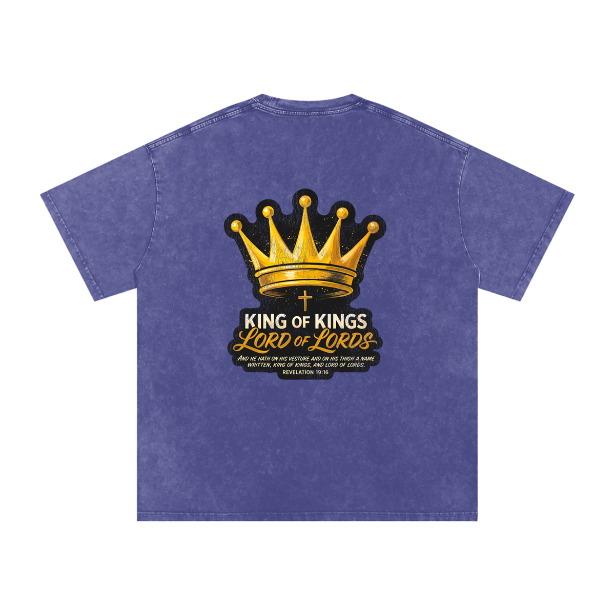 Lord of Lords Snow Washed Oversized Cotton T-Shirt