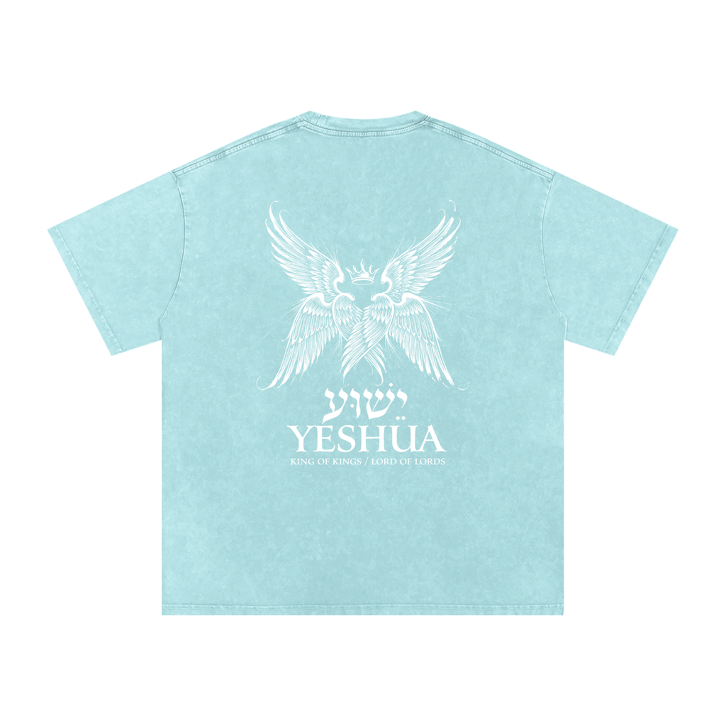 Yeshua Snow Washed Oversized Cotton T-Shirt
