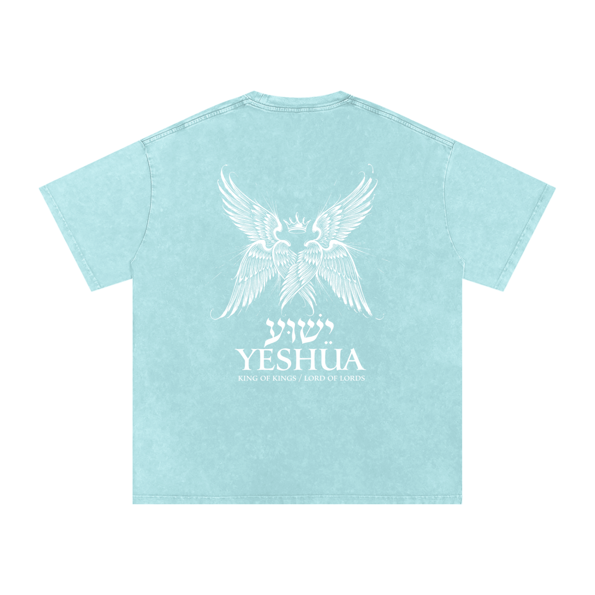 Yeshua Snow Washed Oversized Cotton T-Shirt