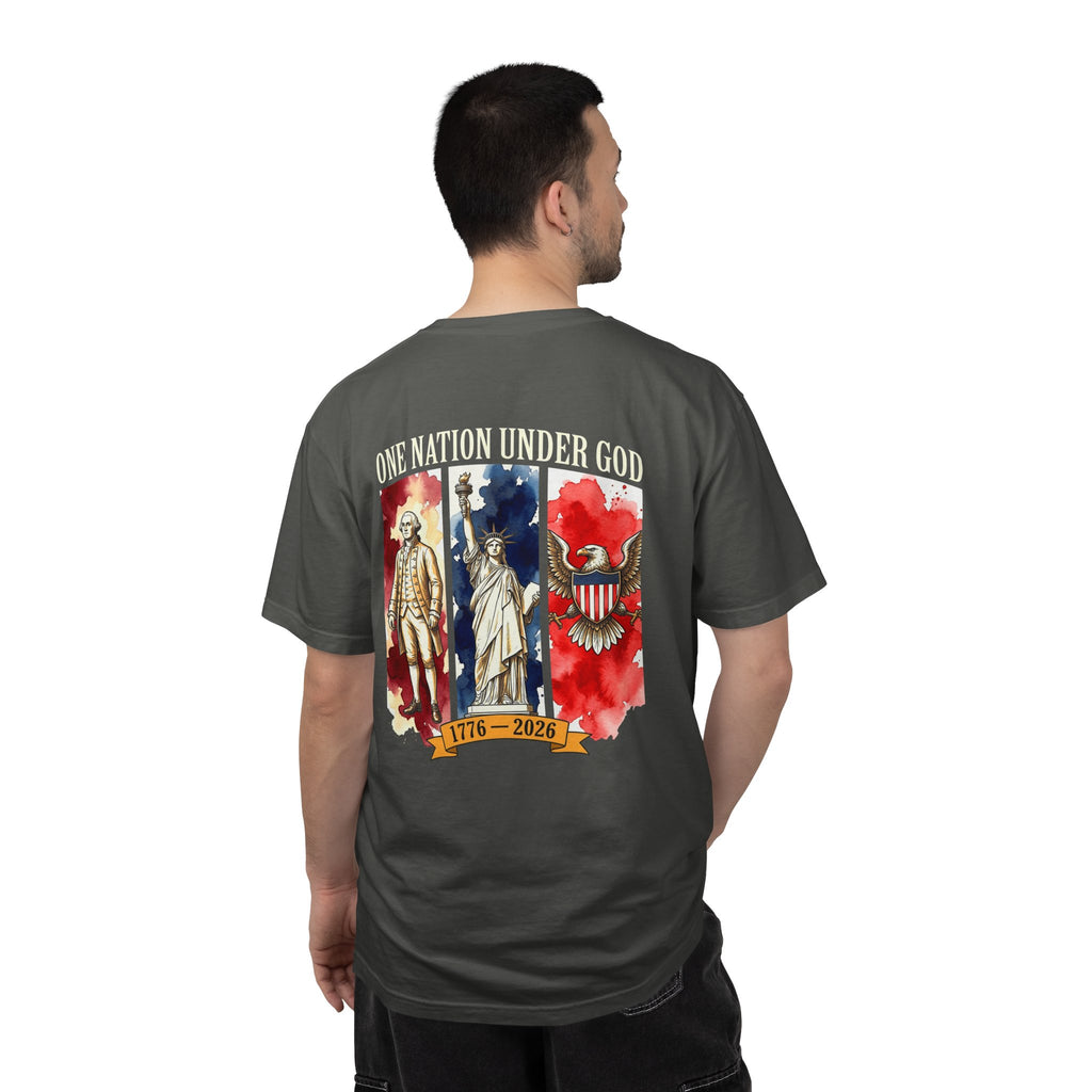 America "One Nation Under God" T-Shirt — Patriotic 1776–2026 Memorial Tee