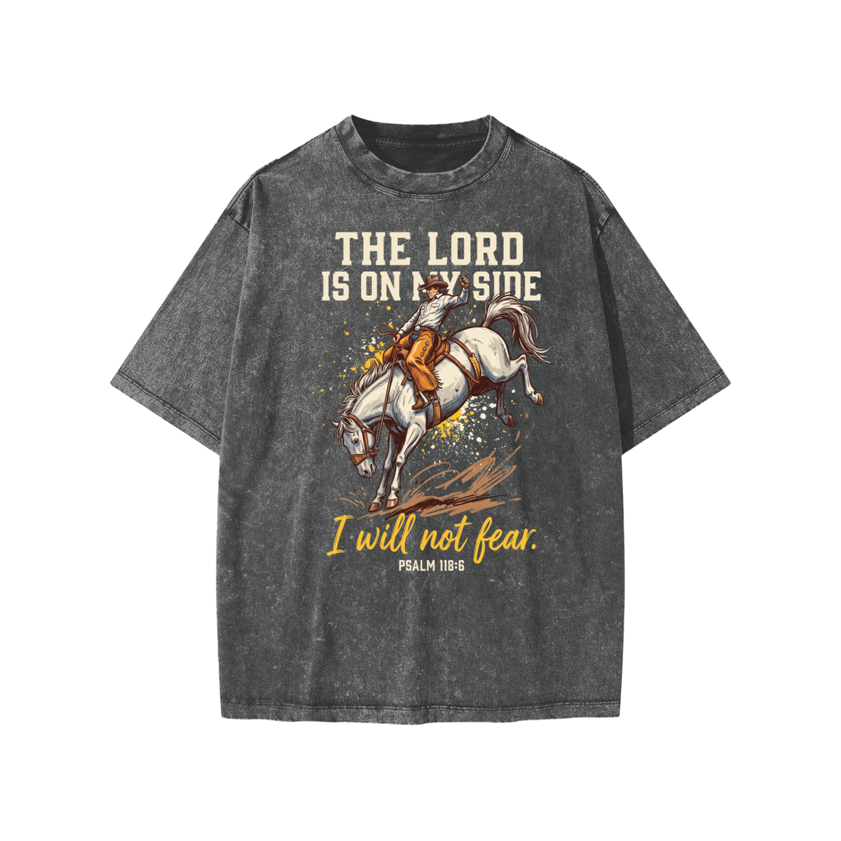 I Will Not Fear Snow Washed Kids' T-Shirt