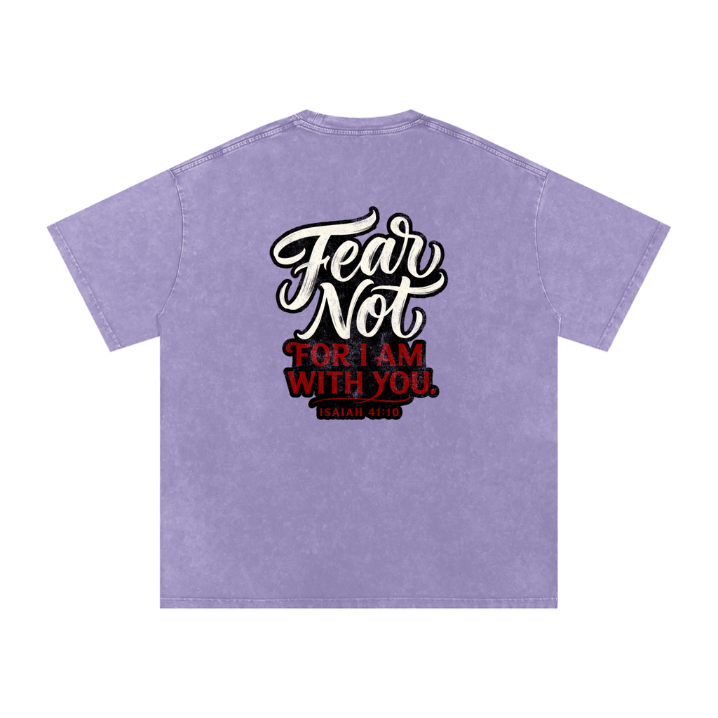 Snow Washed Oversized Cotton T-Shirt