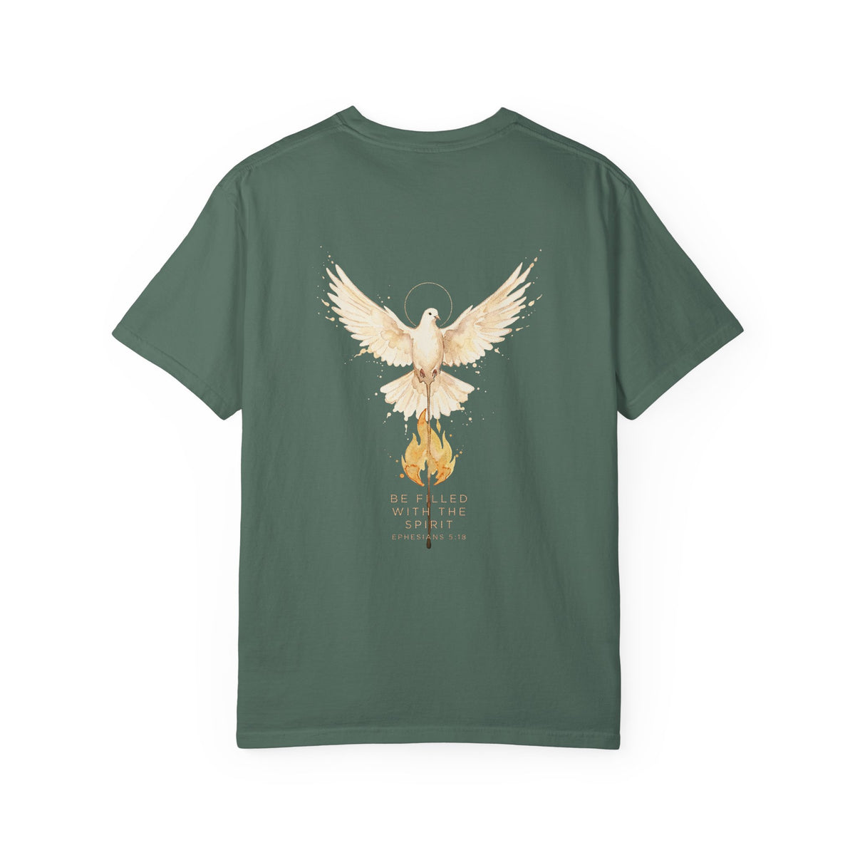 Dove & Flame Graphic T-Shirt — Rising From the Ashes Inspirational Tee
