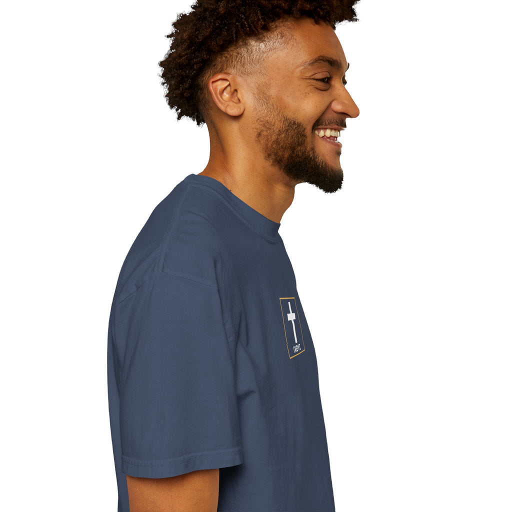 Christian Cross T-Shirt — "Follow Me and I Will Make You Fishers of Men" Back Graphic