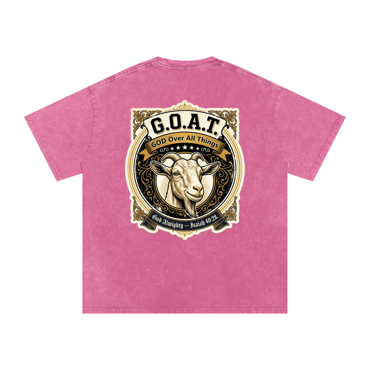 GOAT Snow Washed Oversized Cotton T-Shirt