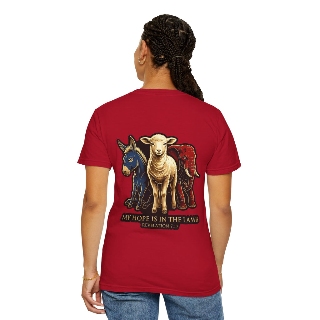 Christian Lamb Tee — "My Hope Is In The Lamb" Graphic T-Shirt