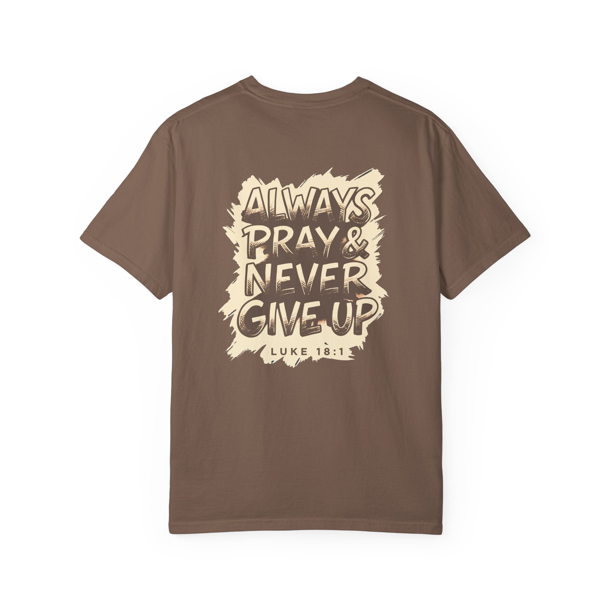 Never give up T-shirt | Christian Cross Tee