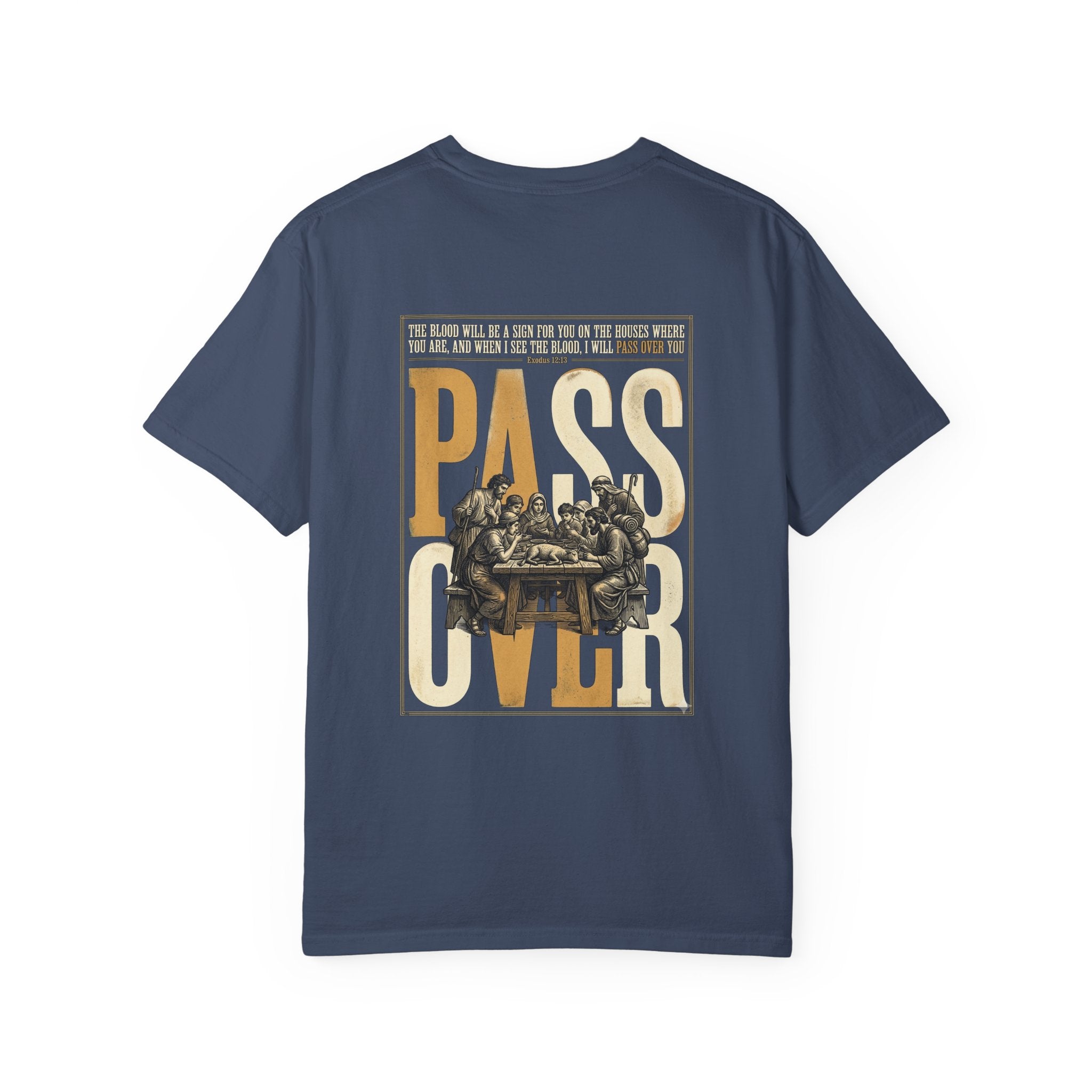 T-Shirt — "Pass Over" Vintage Seder Illustration Religious Holiday Tee