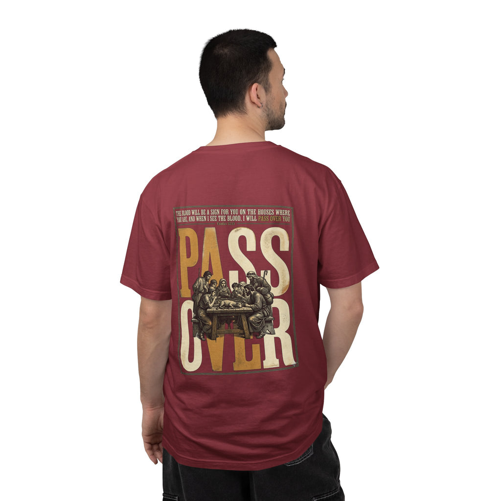 T-Shirt — "Pass Over" Vintage Seder Illustration Religious Holiday Tee