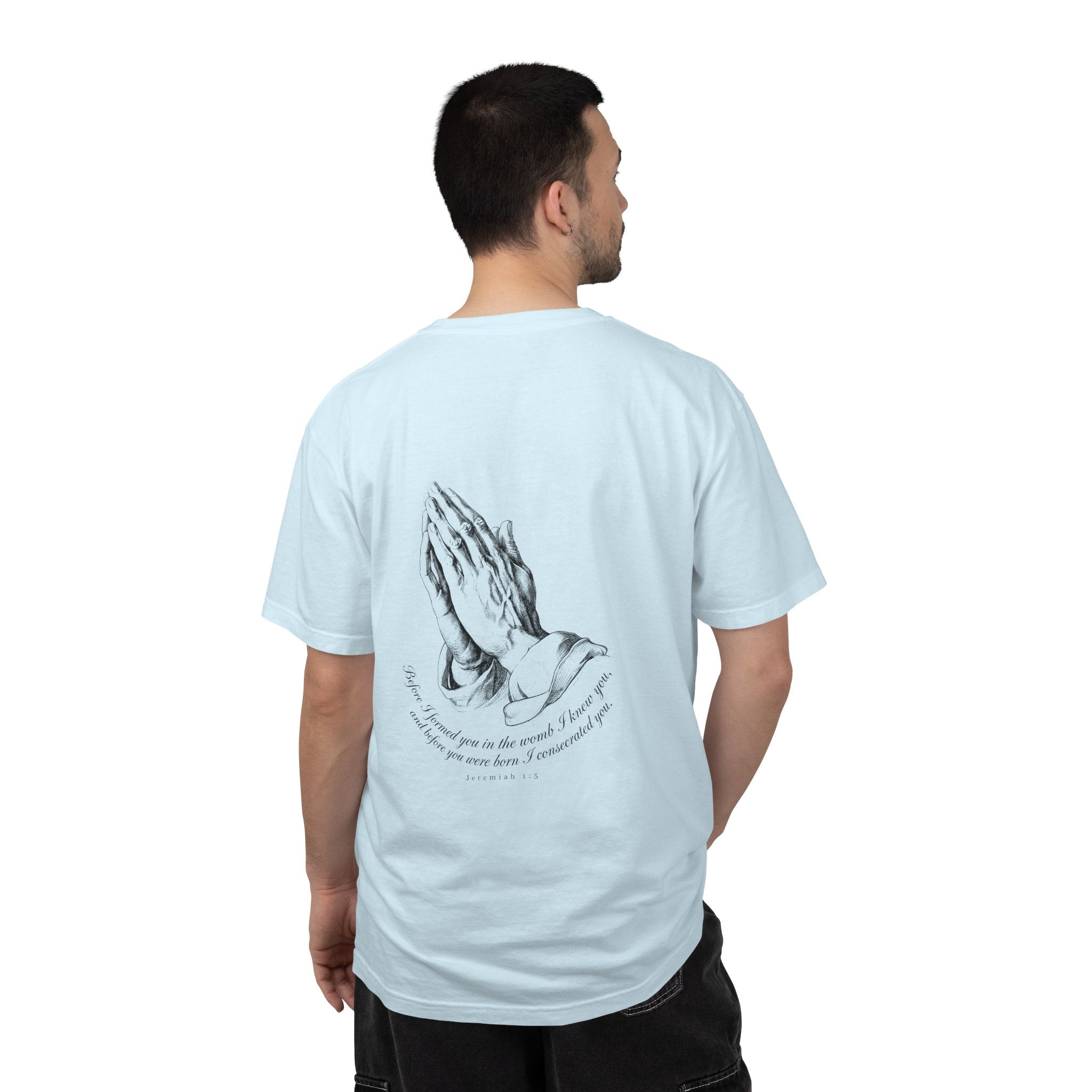 Praying Hands Graphic T-Shirt – Spiritual Vintage Prayer Tee