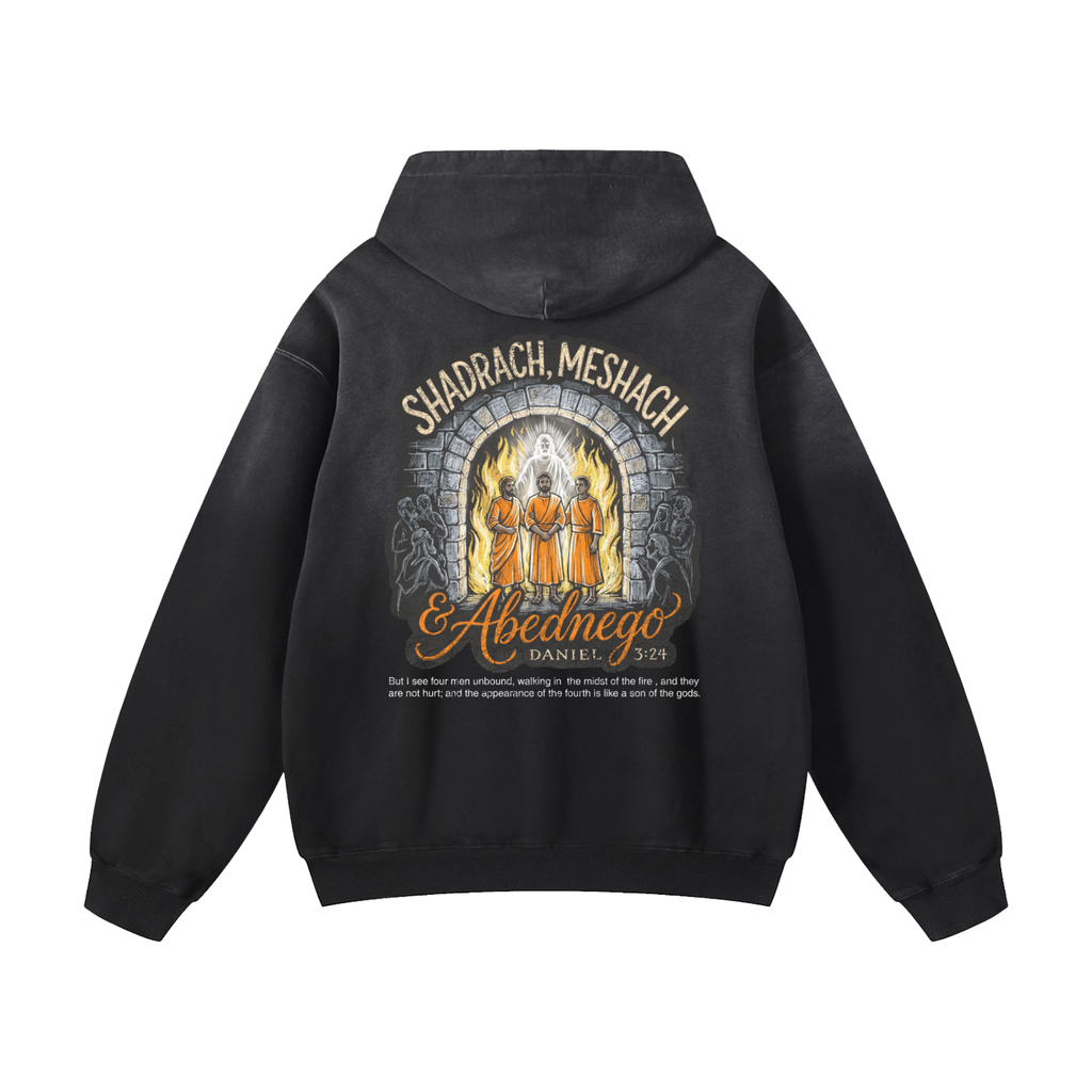 Shadrach Meshach and Abednego Heavyweight Sunfade Oversized Hoodie