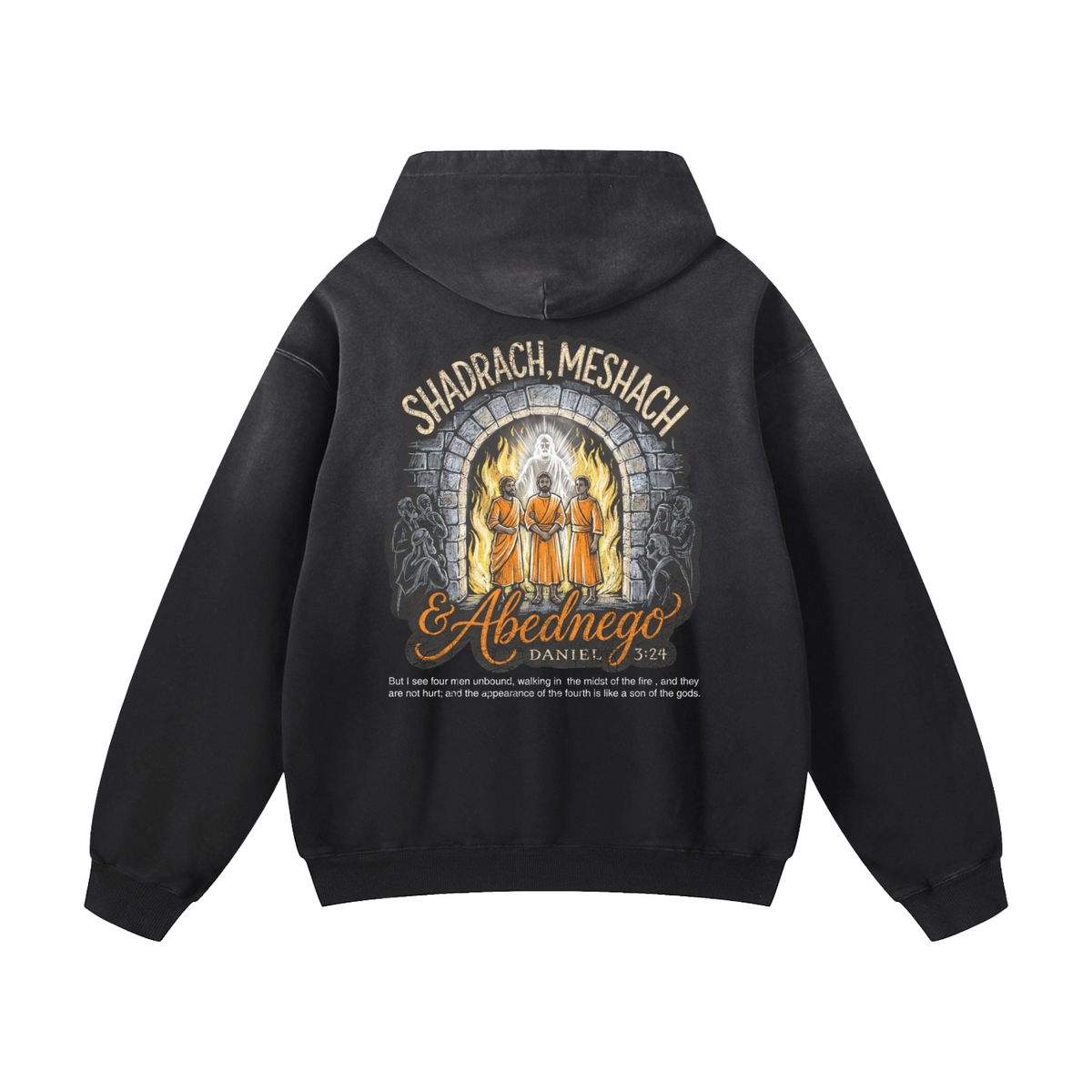 Shadrach Meshach and Abednego Heavyweight Sunfade Oversized Hoodie