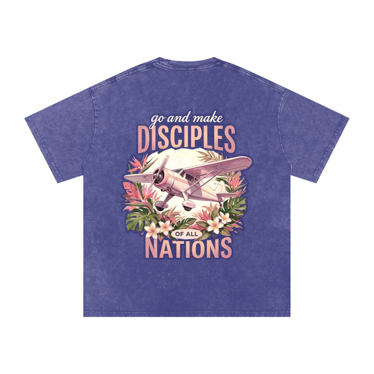 Disciples Snow Washed Oversized Cotton T-Shirt