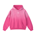 Strength from God - Heavyweight Sunfade Oversized Hoodie -