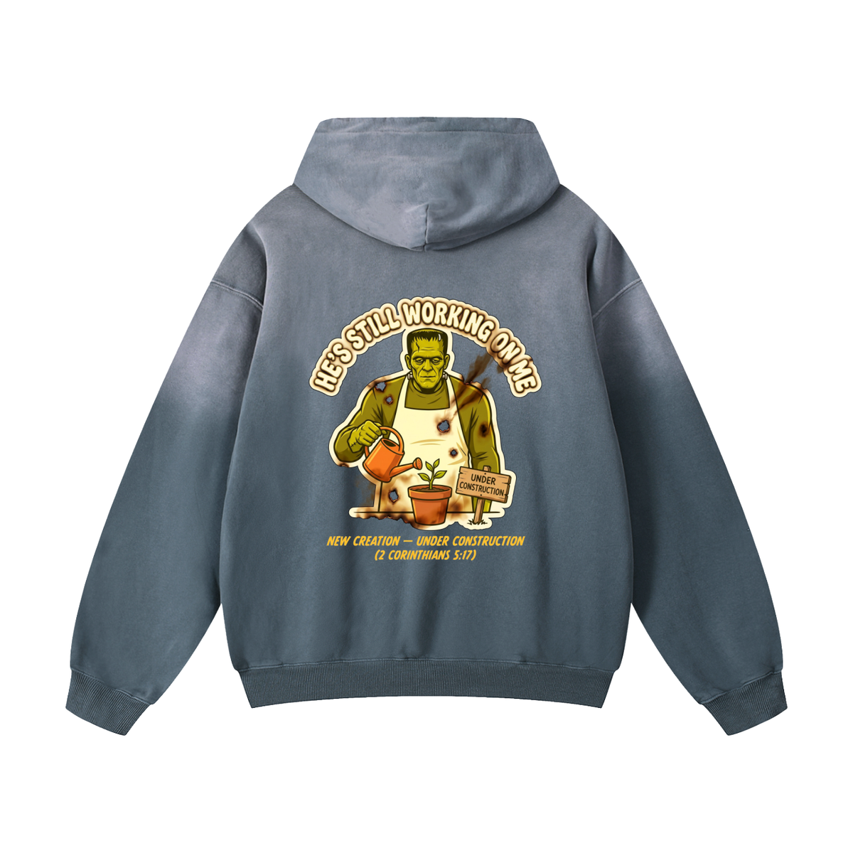 Franky Heavyweight Sunfade Oversized Hoodie
