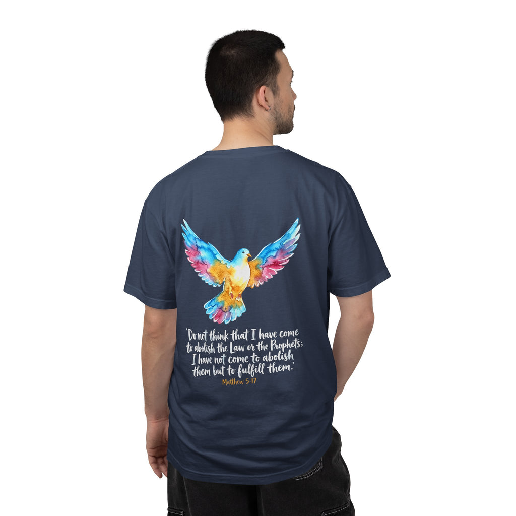 Christian Dove T-Shirt — Matthew 5:17 Bible Verse Tee