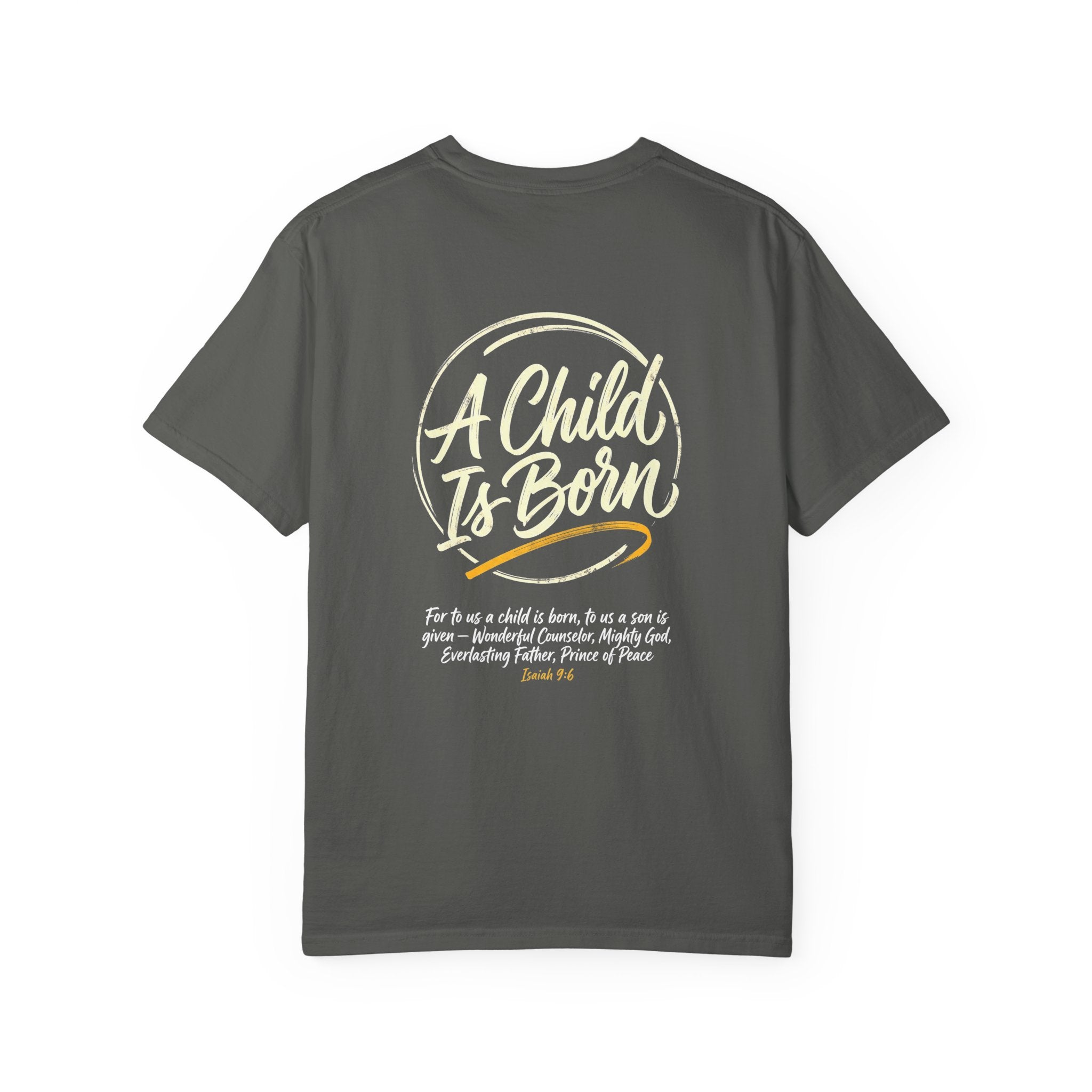 A child is born T-shirt | Christian Cross Tee