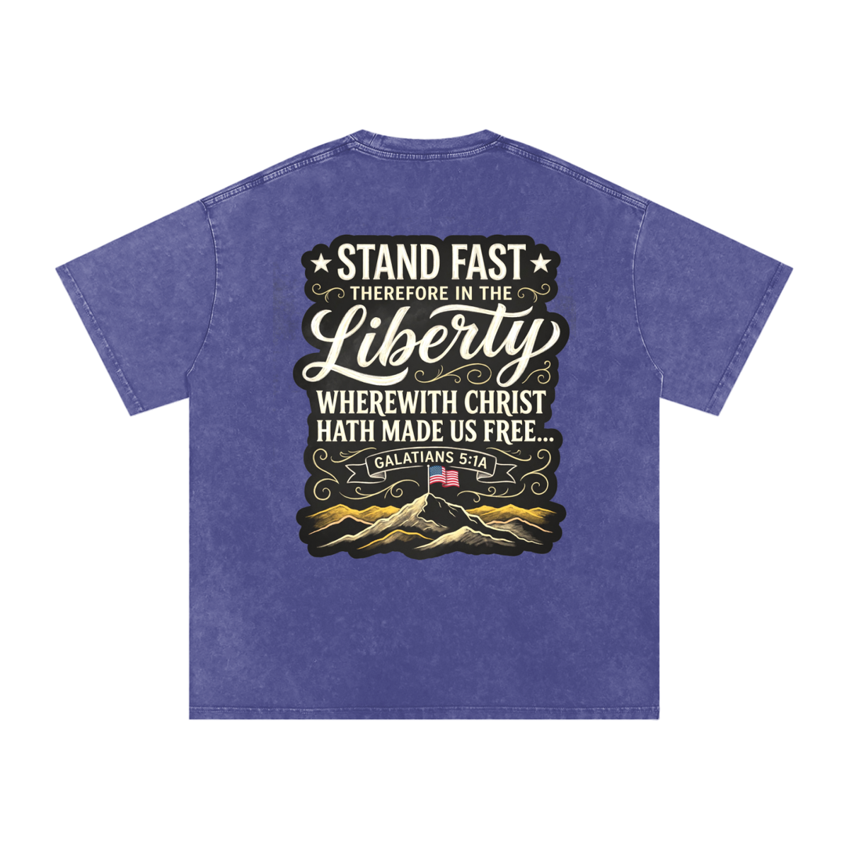 Liberty Snow Washed Oversized Cotton T-Shirt