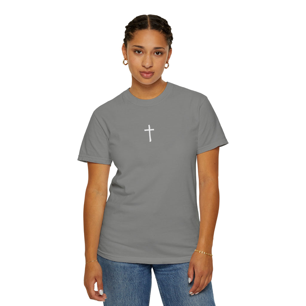 Christian Cross T-Shirt — 'Kingdom That Shall Never Be Destroyed' Graphic Tee