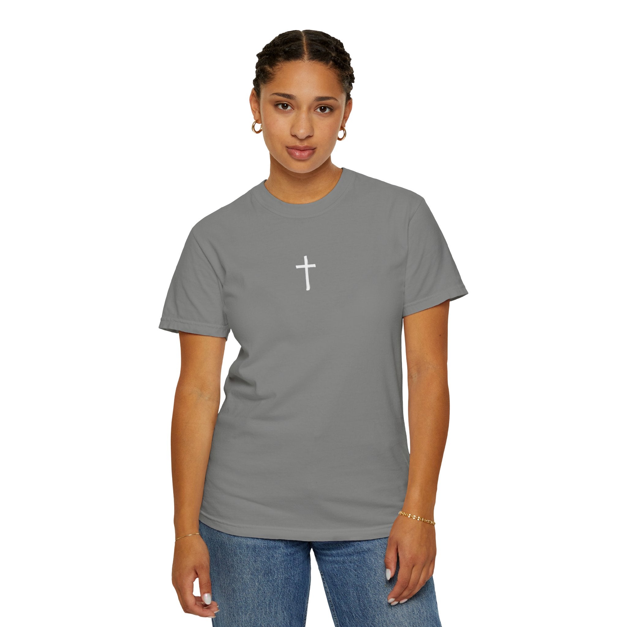 Christian Cross T-Shirt — 'Kingdom That Shall Never Be Destroyed' Graphic Tee
