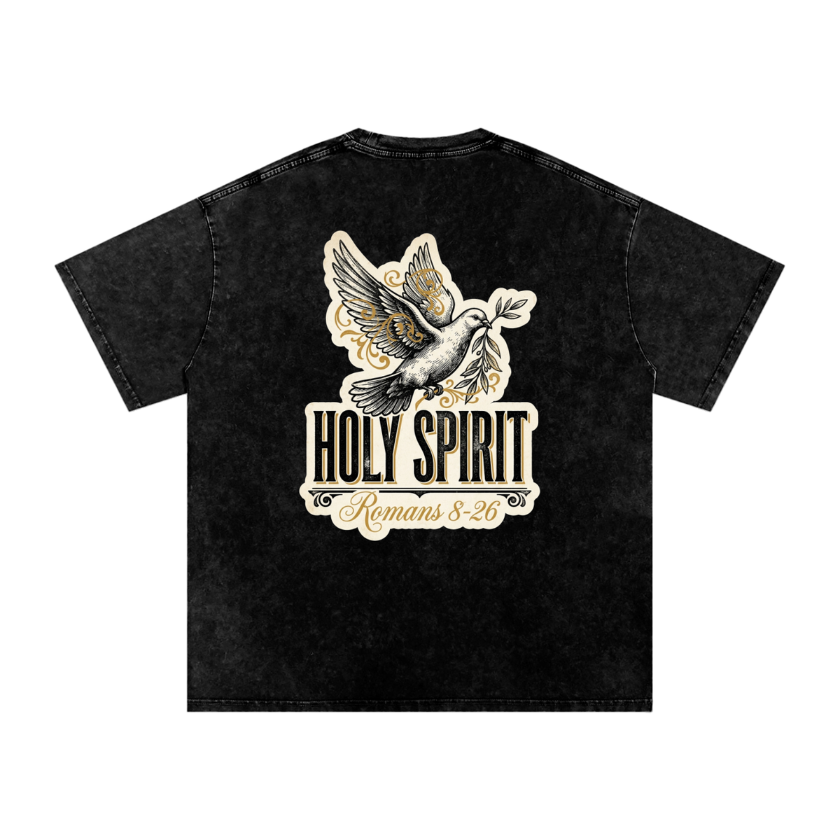 Holy spirt Snow Washed Oversized Cotton T-Shirt
