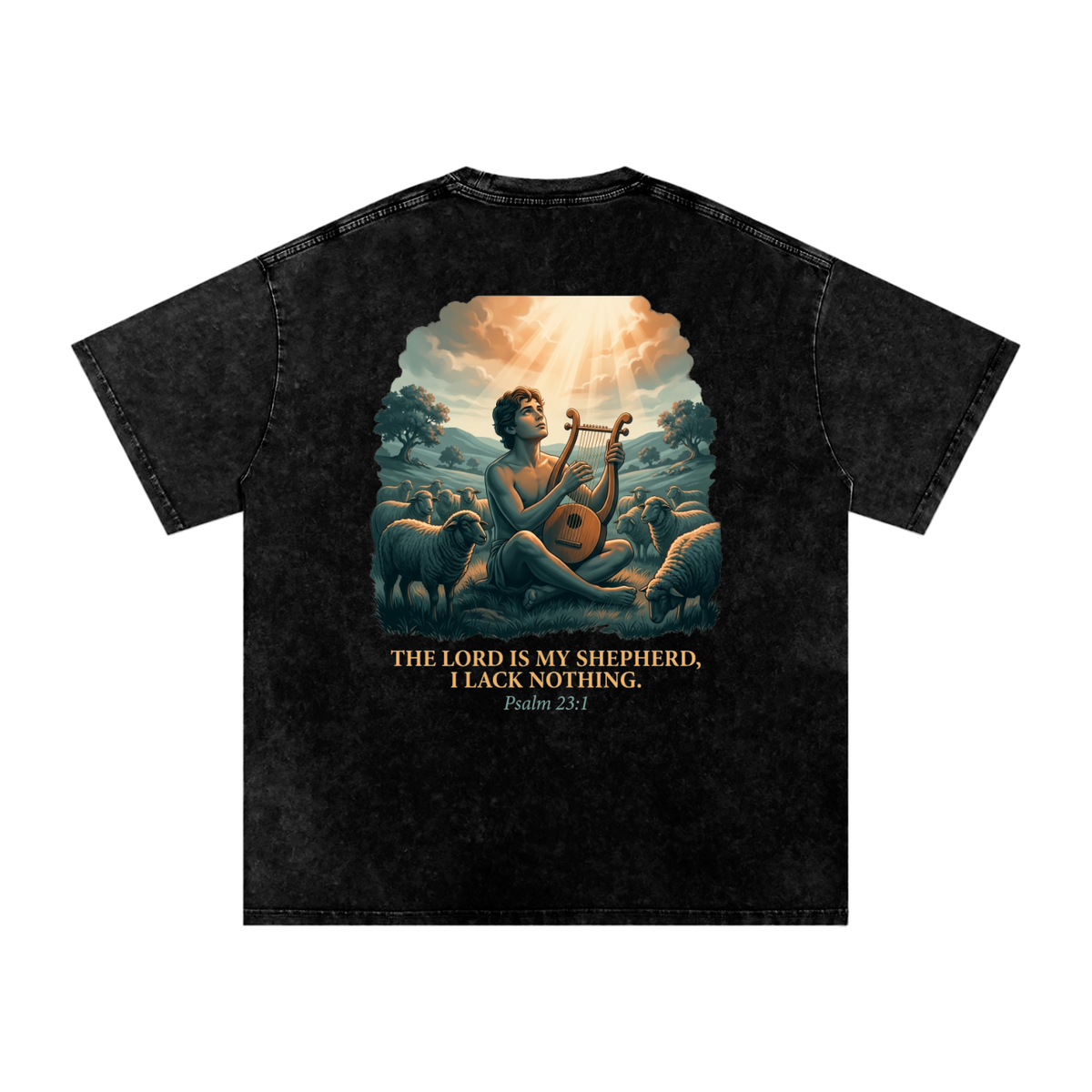 David Snow Washed Oversized Cotton T-Shirt